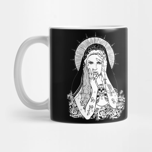 Tattooed Mother Mary by Kingrocker Clothing